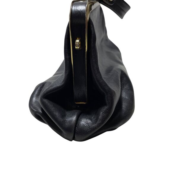 Oroton Leather Handbag Vintage Classic Minor Wear on Brass and Lining See Pics - Picture 6 of 10